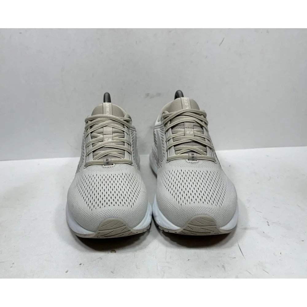 Brooks Ariel 23 GTS Shoes Womens Sz 9 Wide Beige Running Sneakers 1203901D227